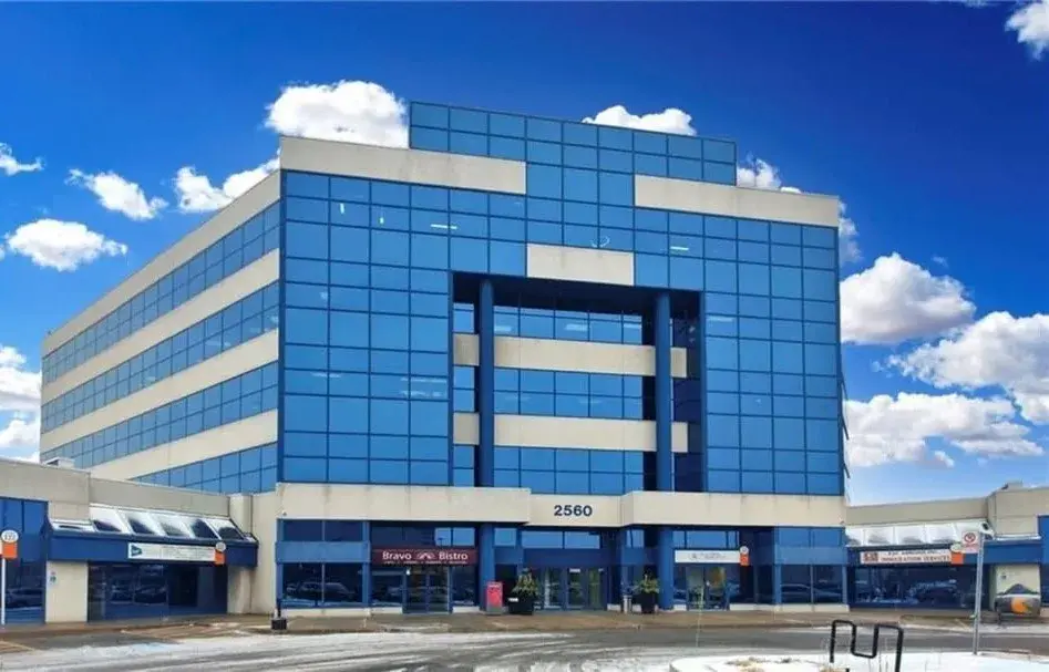 Exterior of the A&N Accounting office building at 2560 Matheson Blvd E, Mississauga